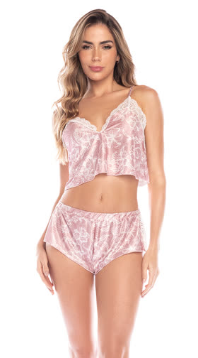 Floral Two Piece Pajama Set