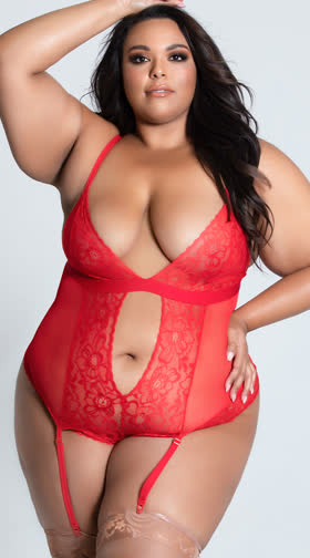 Plus Size Heart Of Attraction Teddy