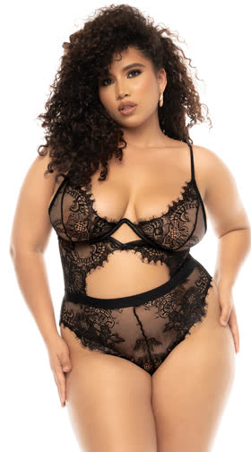 Plus Size Lace Sophistication Teddy