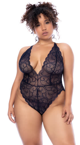 Queen Wavy Lace Teddy