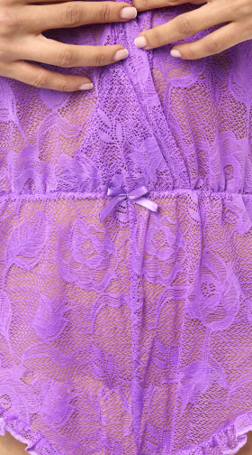 Midnight Muse Lace Romper