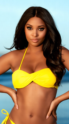 Twisted Bandeau Bikini Top