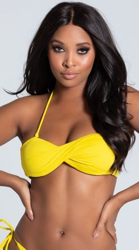 Twisted Bandeau Bikini Top