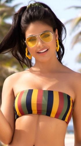 Disco Diva Bandeau Swim Top