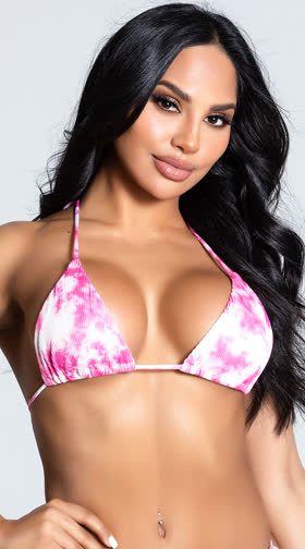 Tempting Tie Dye Bikini Top