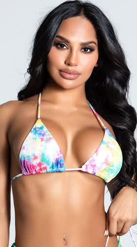 Tempting Tie Dye Bikini Top