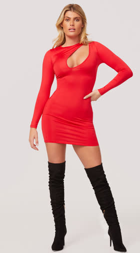 Peep the Look Mini Dress