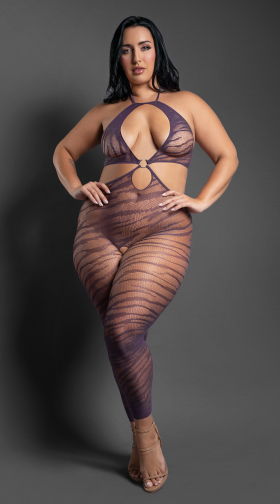Plus Size Set Me Free Open Crotch Bodystocking