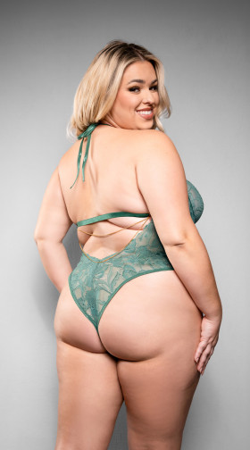 Plus Size Aerin Chain Detail Teddy 