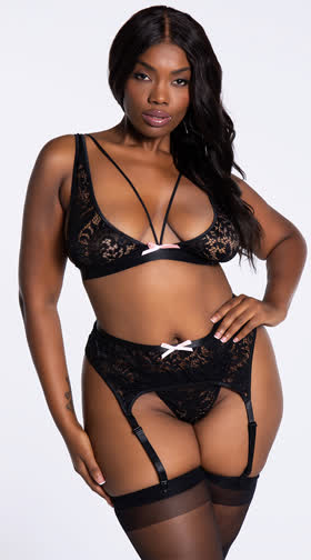 Plus Size Midnight Muse Bra Set