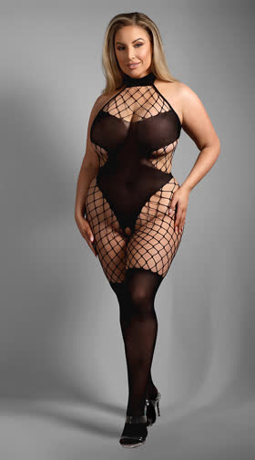 Plus Size Lose Control Crotchless Bodystocking