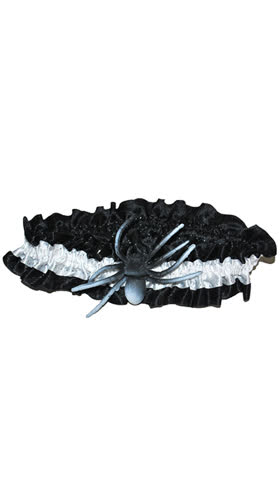 Garter with spider