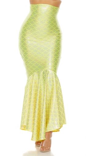 Neon Hologram Mermaid Skirt
