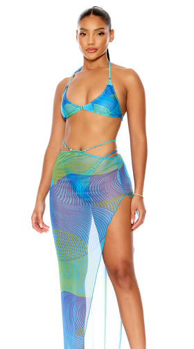 Puerto Escondido Mesh Pool Skirt