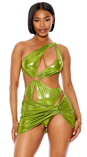 Acapulco Metallic Pool Sarong Skirt