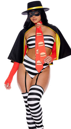 Sexy Burger Bandit Costume