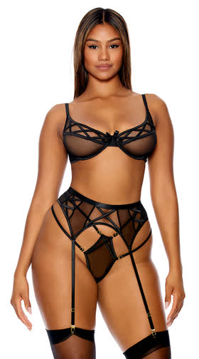 Kiss Cross Bra Set
