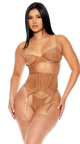 Opposites Attract Cinched Bra Set