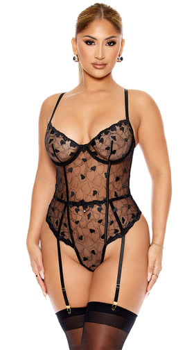 Heart You Embroidered Teddy