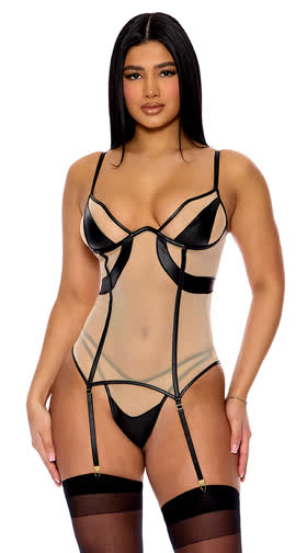 Catch My Wave Mesh Bustier Set