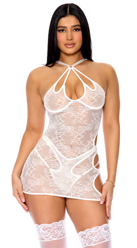 Honeymoon Suite Lace Chemise Set