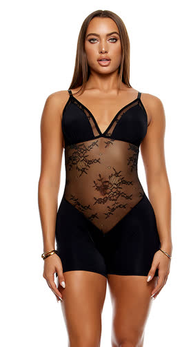 Take It Easy Lounge Lace Romper