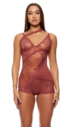 Patch Of Petals Lace Romper