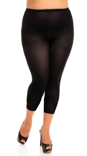 Plus Size Opaque Microfiber Pantyhose