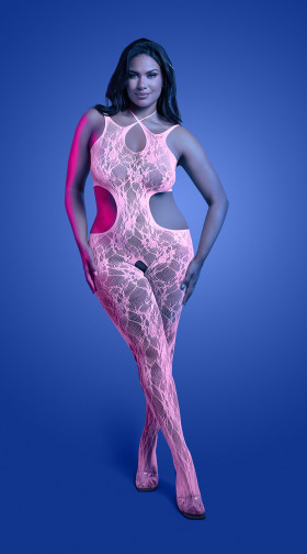 Plus Size Equilibrium Crotchless Bodystocking