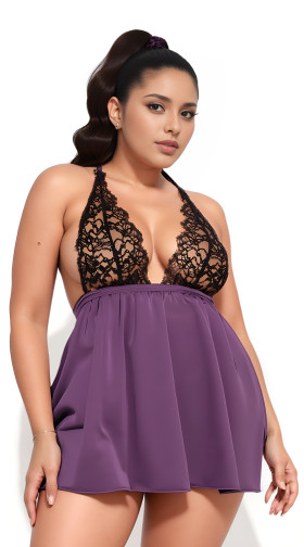 Plus Size Jocelyn Babydoll Set