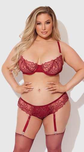 Eden Embroidered Bra Set