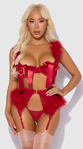 Marilyn Gartered Bra Set