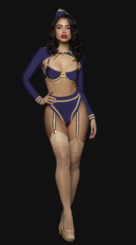 Flying High Pilot Lingerie Costume Set