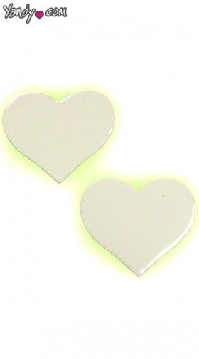 Glow in the Dark Heart Pasties