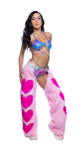 Faux Belted Heart Chaps
