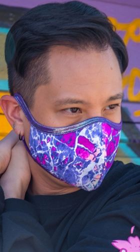 Electric Lavender Tailored Face Mask