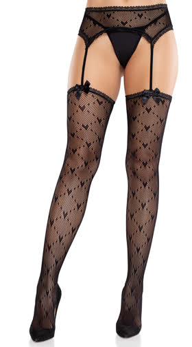 Heart Net Stockings