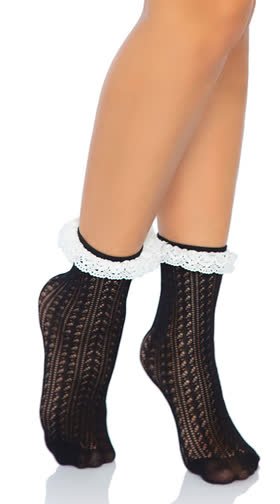 Riley Crochet Ankle Socks