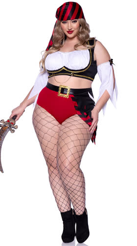 Plus Size Wicked Pirate Wench Costume