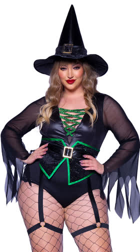 Sexy Plus Size Halloween Witch Costumes Sexy Plus Size Witch