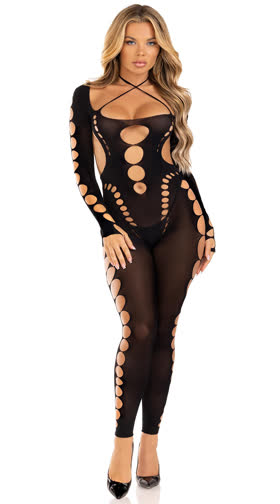 Seamless Cut-Out Bodystocking