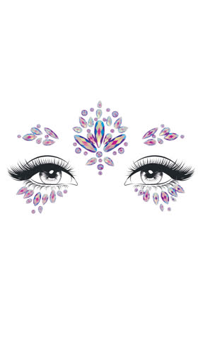 Verity Face Jewel Stickers