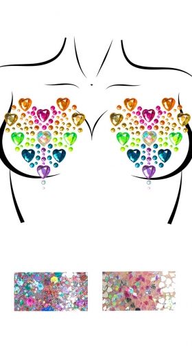 Prism Nipple Jewels & Glitter Packets
