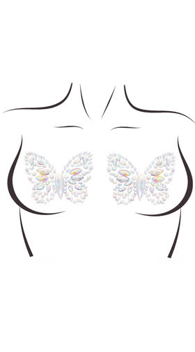 Glow in the Dark Chrysalis Butterfly Jewel Pasties