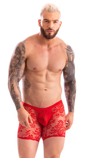 Men's Floral Lace Boxer Brief