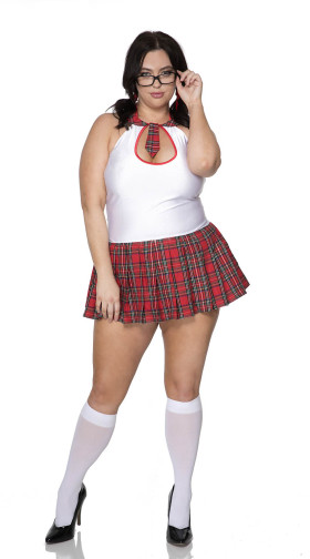 Plus Size Sexy Schoolgirl Costume