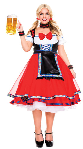 Plus Size Oktoberfest Beer Girl Costume