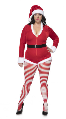 Plus Size Stunning Christmas Santa Costume