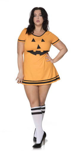 Plus Size Pumpkin Dress Costume