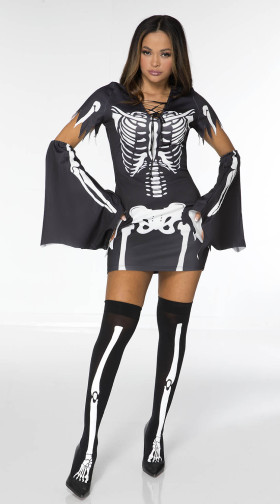 Haunted Skull Dress Costume